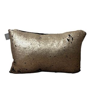 Aviva Stanoff Gold Sequin Accent Pillow